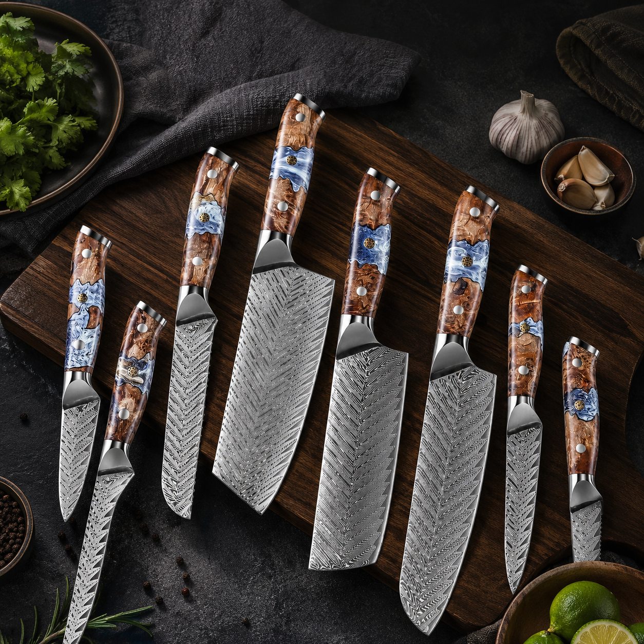 Tidewood Damascus Series Set