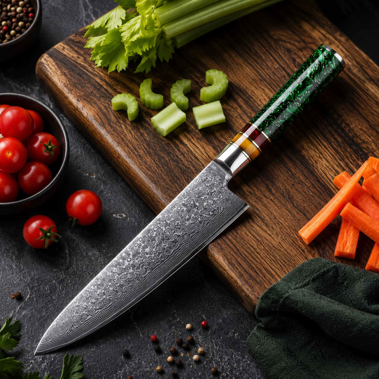 Emerald Damascus Series