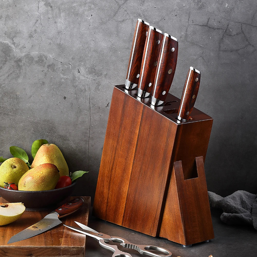 Acacia Wood Knife Block