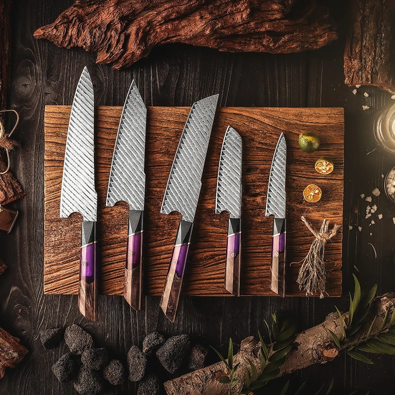 Chestnut Damascus Series Set