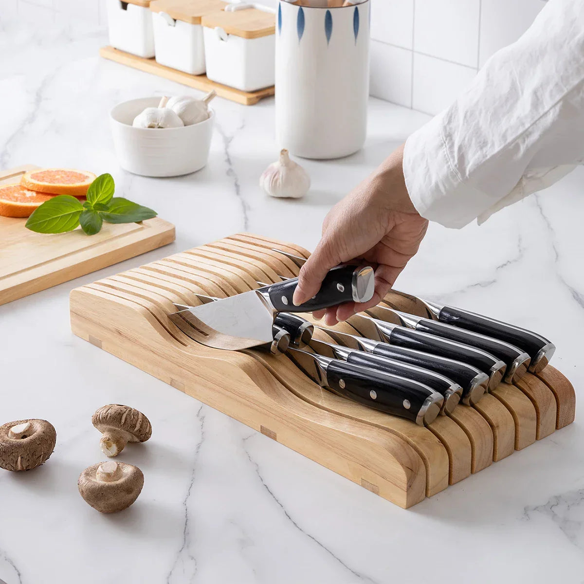Wooden Knife Rack