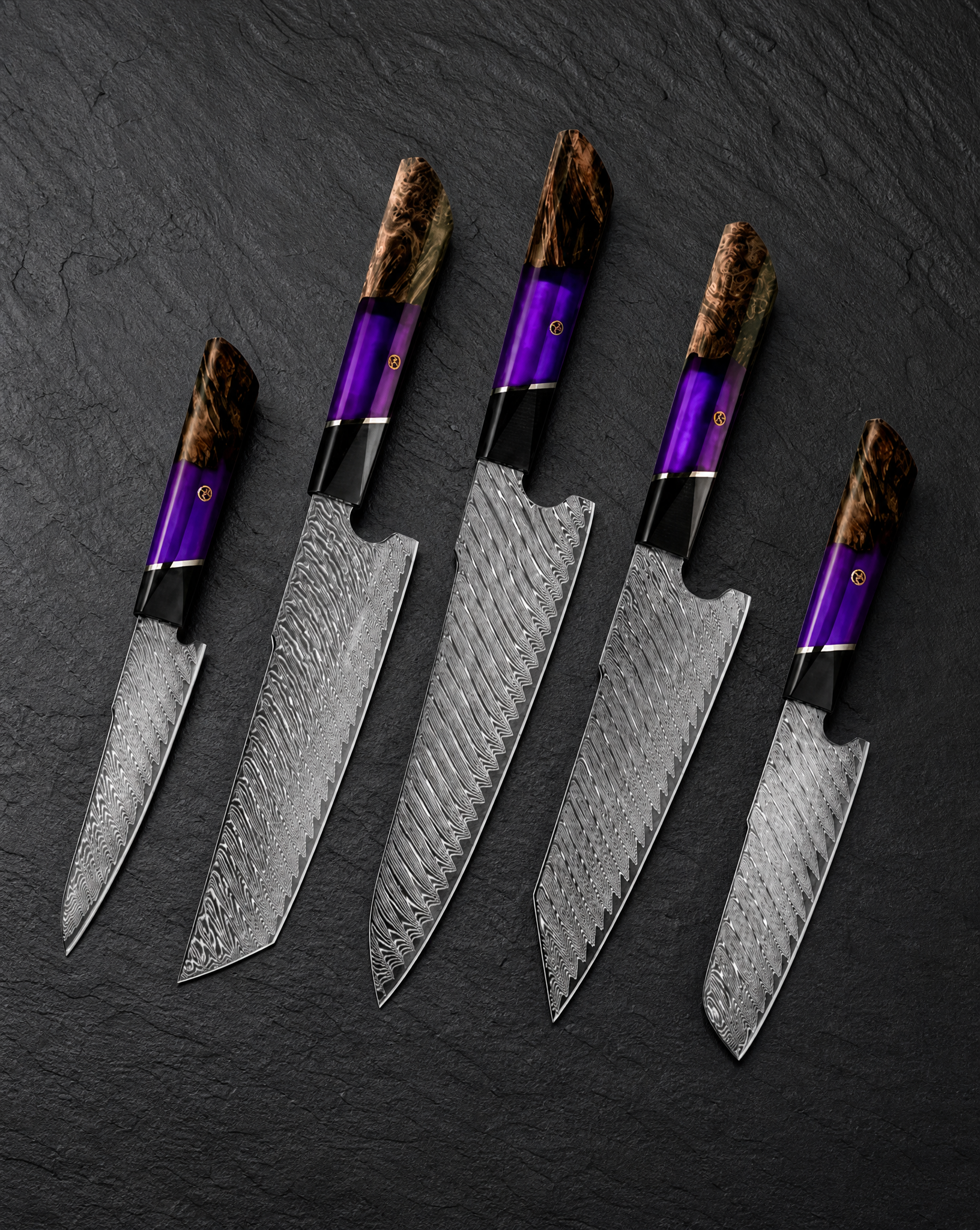 Chestnut Damascus Series Set