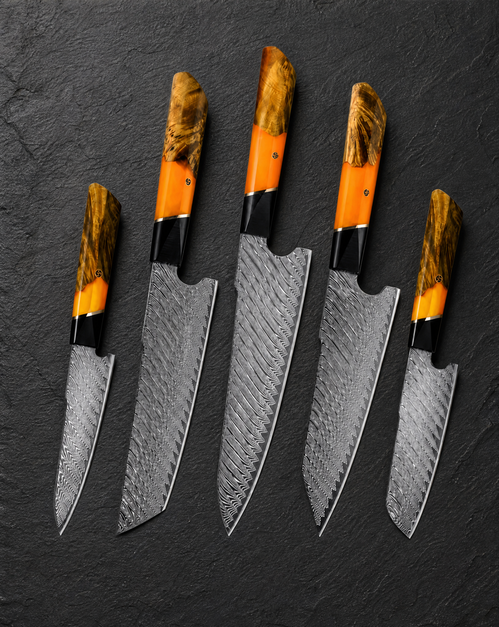 Chestnut Damascus Series Set