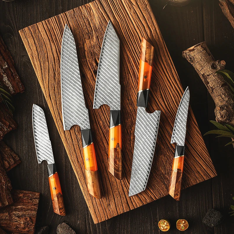 Chestnut Damascus Series Set
