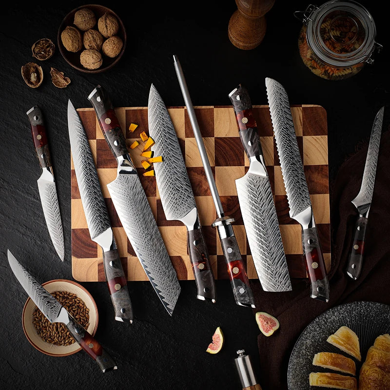 Ember Damascus Series Set