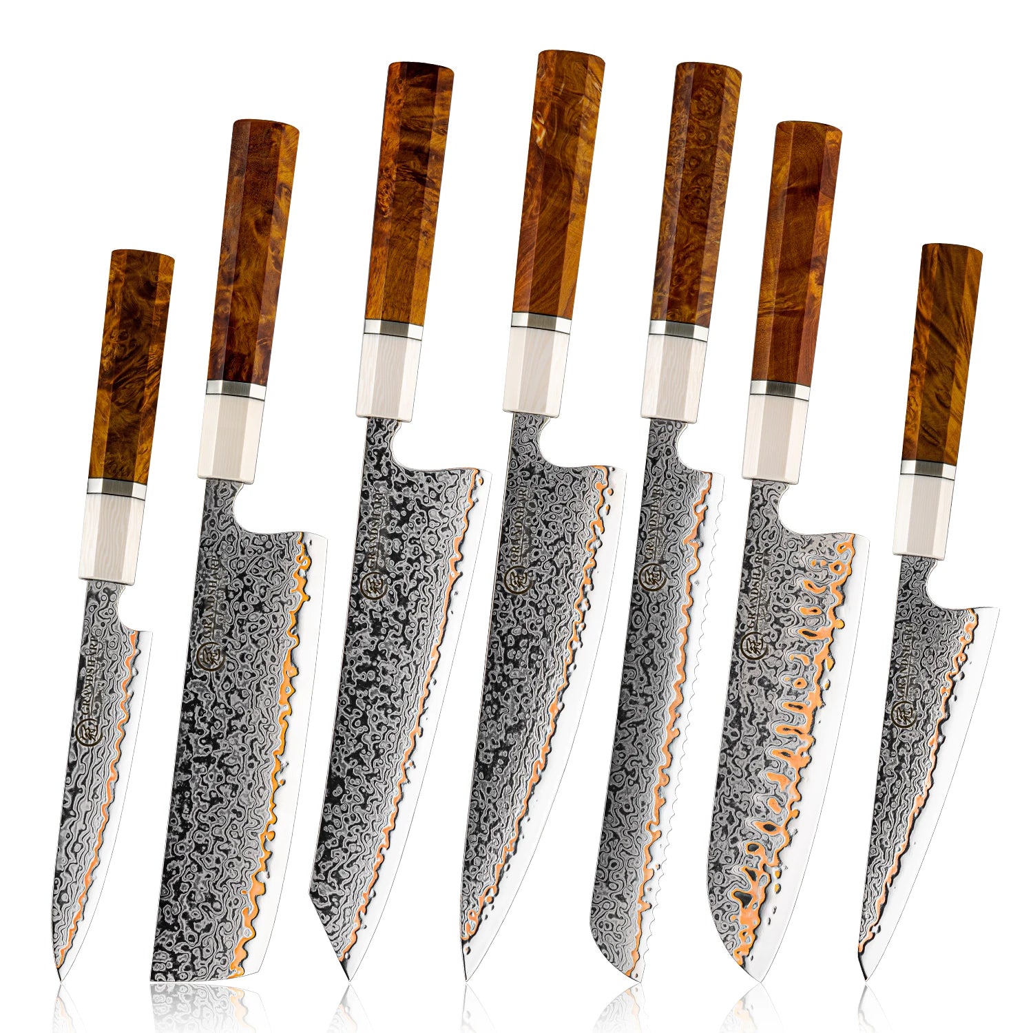 Ivory Wood Damascus Series