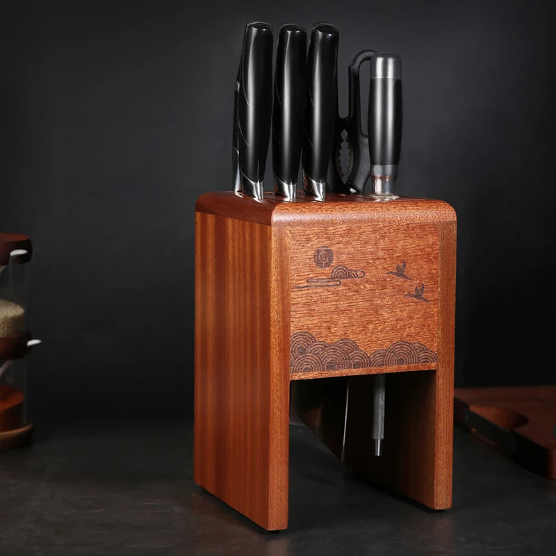 Wooden Knife Block Stand