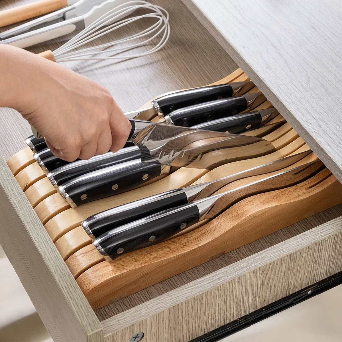 Wooden Knife Rack